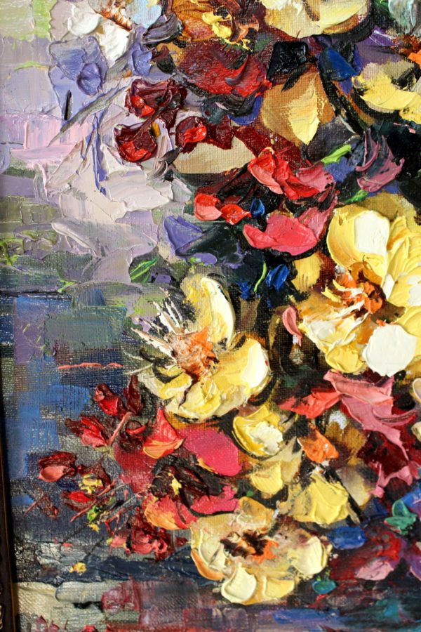 Картина Мераб Кочиев натюрморт “Цветы”